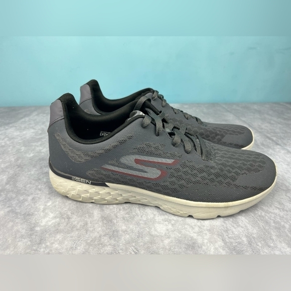 Skechers Men's Quick Fit Athletic Running Logo Shoes Lace Black Size 12‎ - Picture 2 of 11